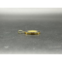 Unisex 18ct Yellow Gold Tuvalu 2004 Coin Pendant