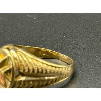 Unisex 18ct Yellow Gold Maltese Cross Ring 