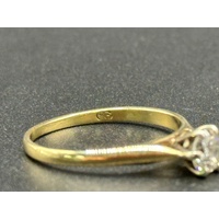 Ladies 18ct Yellow Gold Diamond Ring
