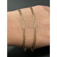 Unisex 9ct Yellow Gold Curb Link Necklace Chain