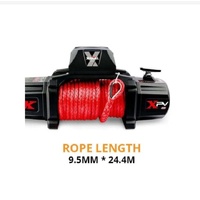 X-Bull Electric 12V 14500LBS Synthetic Rope Winch 4WD Off-Road Recovery SUV