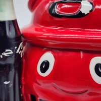 Coca-Cola Vintage 22cm Ceramic Money Box Red Piggy Bank Collectible