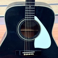 Yamaha FG-425 Vintage 1988 Rare Black Acoustic Guitar Made in Taiwan