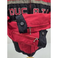 Ducati 618 Battle Of The Twins MotoGP Motorcycle Jacket Red Black Size M