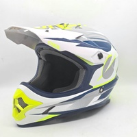 O'Neal 3 Series MX607 Motocross Helmet Small White Blue Neon Dirt Bike