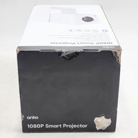 Anko 1080P Smart Projector Wi-Fi Bluetooth HDMI USB 200 Lumens w/ Remote