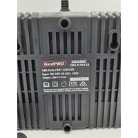 ToolPro 18V 4.0A Dual Port Charger Fast Battery Charger ACG1840D2