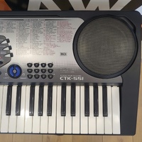 Casio CTK-551 61-Key Touch Responsive Portable Keyboard With Power Supply