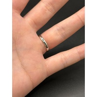Ladies 18ct White Gold Blue Sapphire & Diamond Ring