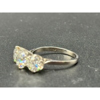Ladies 18ct White Gold Three Stone Diamond Ring