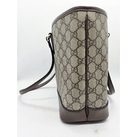 Gucci Ophidia Medium Tote Bag GG Monogram Brown Leather Italy 836849 + COA