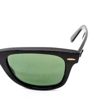 Ray-Ban Wayfarer RB2140 901 50mm Black G-15 Green Glass Sunglasses