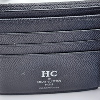 Louis Vuitton Damier Graphite Slender Wallet Monogram HC Black Grey LV + COA