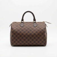 Louis Vuitton Speedy 30 Bandouliere Damier Ebene Brown Handbag + COA