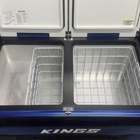 Kings 90L Dual Zone Portable Fridge Freezer 12V 24V Compressor Camping Case