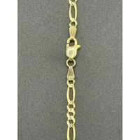 Unisex 9ct Yellow Gold Figaro Link Chain Necklace