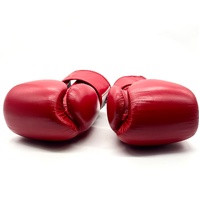 Fairtex BGV1 16oz Tight Fit Boxing Gloves Red Genuine Leather Thailand