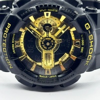 Casio G-Shock GA-110GB Analog Digital Display Mens Watch Black/Gold 20 Bar WR