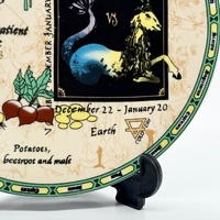 Chef's Choice Capricorn The Goat Zodiac Astrology Collector Plate