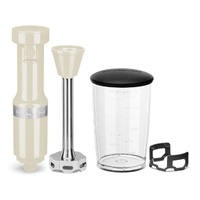 KitchenAid Corded Stick Hand Blender 5KHBV53AAC Variable Speed Almond Cream