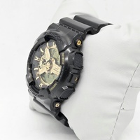 Casio G-Shock GA-110BR Mens Black Gold Green Analog Digital Watch