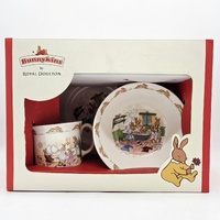 Royal Doulton Bunnykins 3 Piece Children Set Plate Bowl Handle Mug