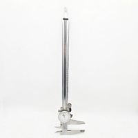 Mitutoyo 505-628 Dial Caliper 0-12 in 0-100mm Dial Wooden Case Manual