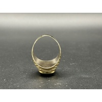 Mens 9ct Yellow Gold Opal Ring