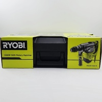 Ryobi RSDS1500-K 1500W SDS+ Corded Rotary Hammer Drill Kit Case & Accessories