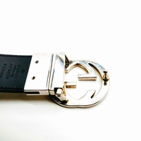 GUCCI GG Supreme Reversible Belt Interlocking G Buckle 85cm 473030 + COA