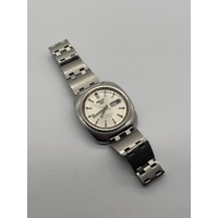 Seiko 5 Actus Vintage Automatic Silver Watch 6119-8430 21 Jewels Mens