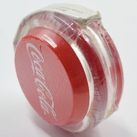 Coca-Cola Promotional Yo-Yo Red Clear Coke Advertising Toy Collectable New