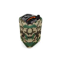 Portable Karaoke BT Speakers with Mic HIFI Subwoofer LED Light PA Speaker Camo