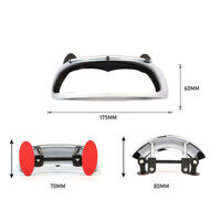  180degree Rearview Mirror for Motorcycle and Car Windscreen Mount (New)
