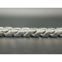 Mens 925 Sterling Silver Chunky Curb Link 362g Bracelet (New)