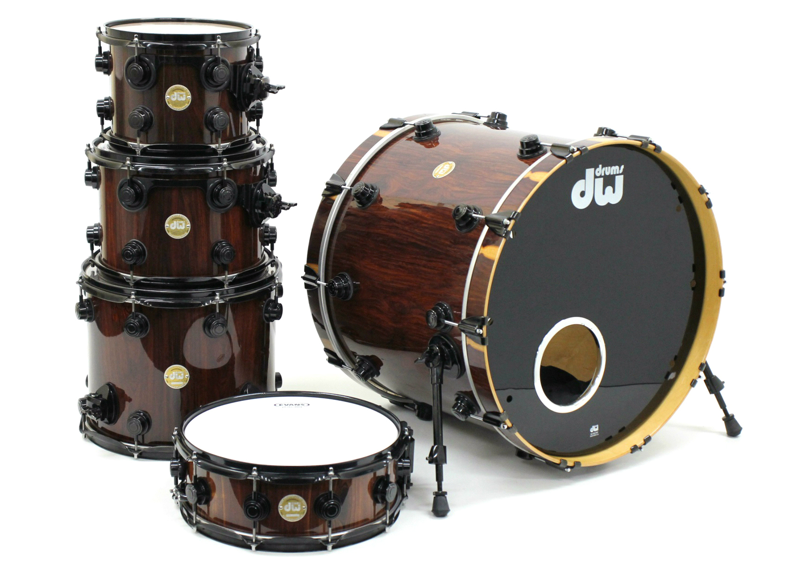 Dw Collector S Series 5 Piece Shell Pack Drum Set Santos Rosewood