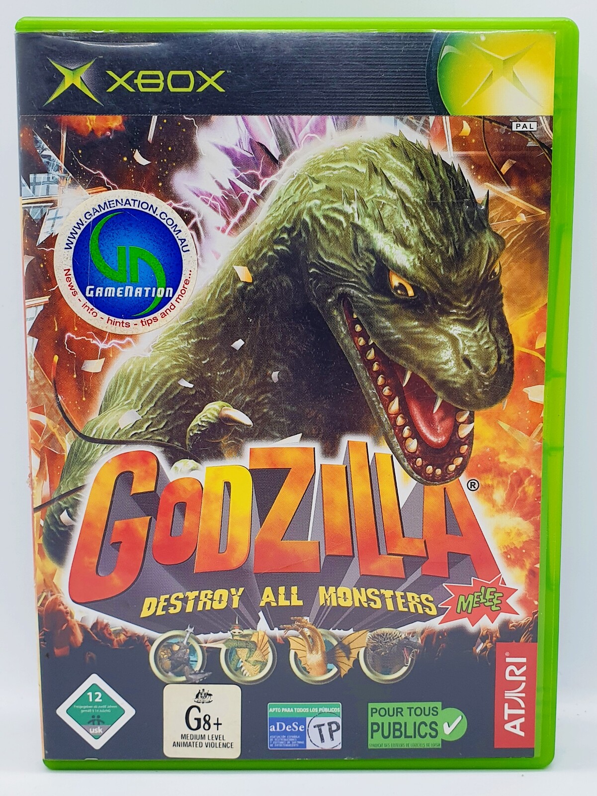 httpsgodzilla destroy all monsters melee xbox game rare