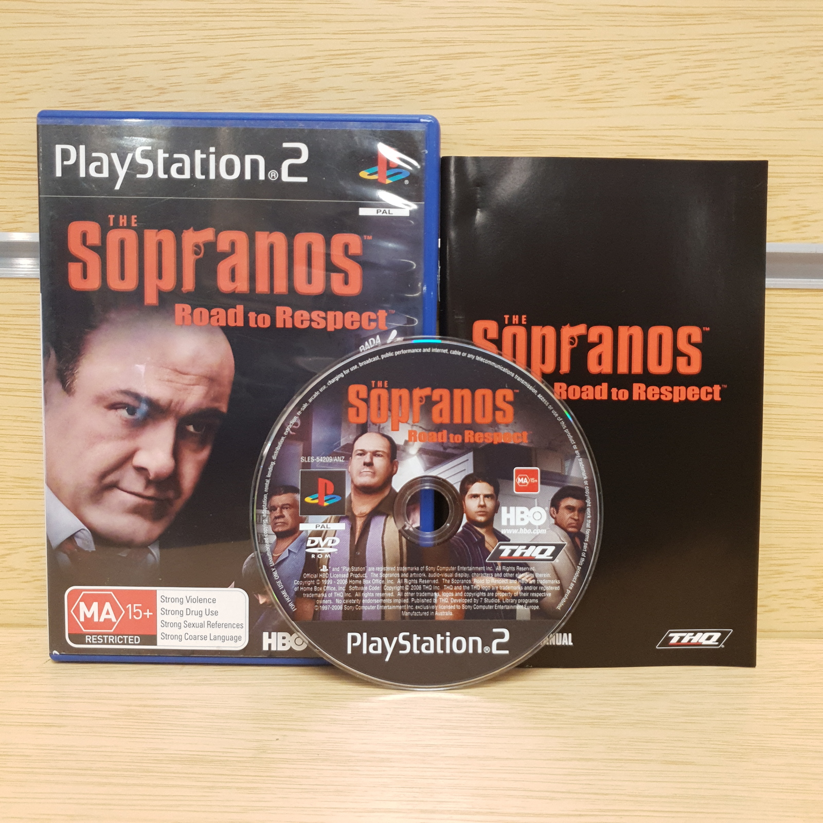 The Sopranos Road to Respect Playstation 2 PS2 Game Disc w/ Manual The Sopranos Road to Respect Playstation 2 PS2 Game Disc w/ Manual