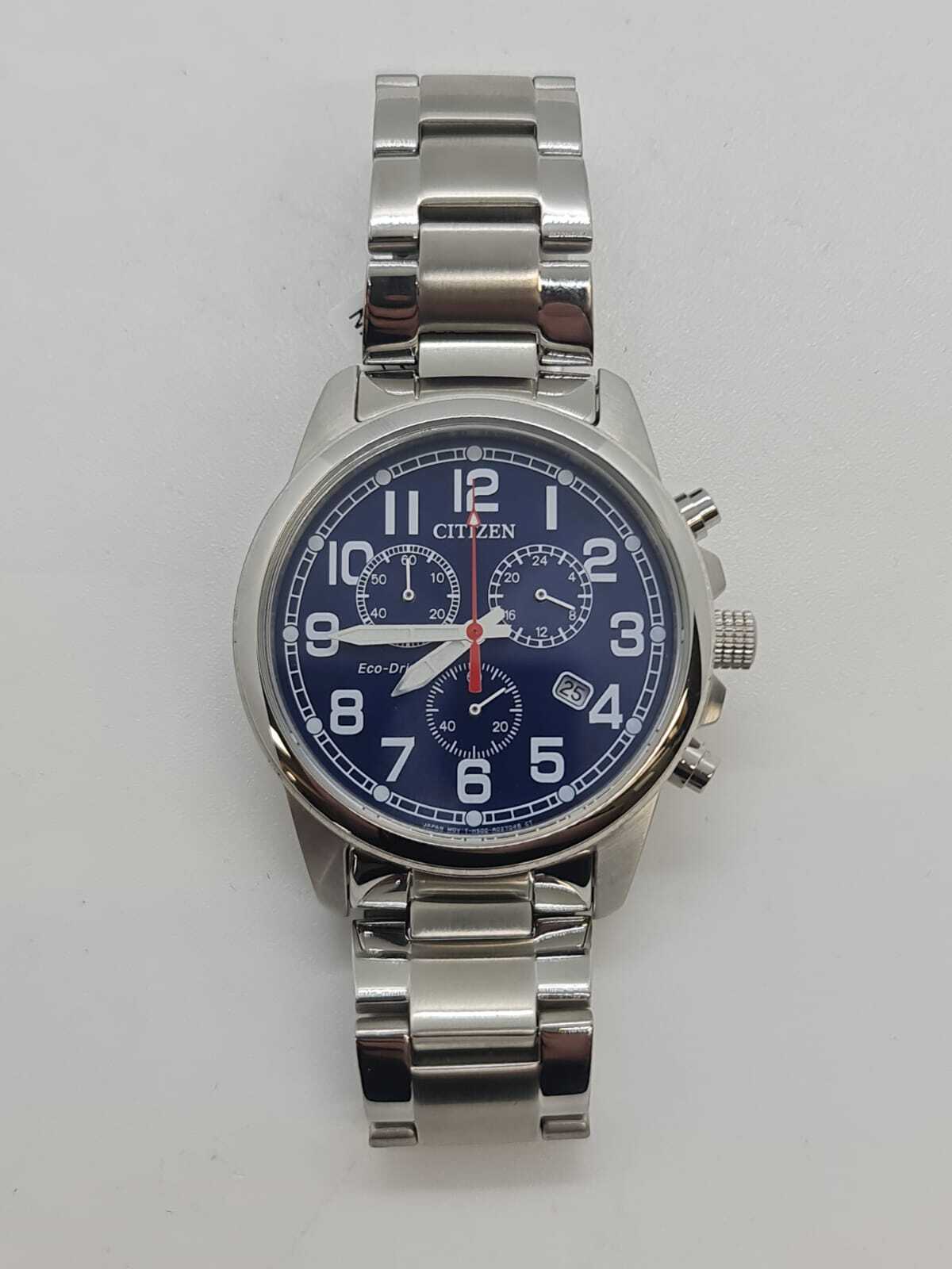 Citizen Eco Drive Blue Dial Stainless Steel Watch AT0200 56L Pre