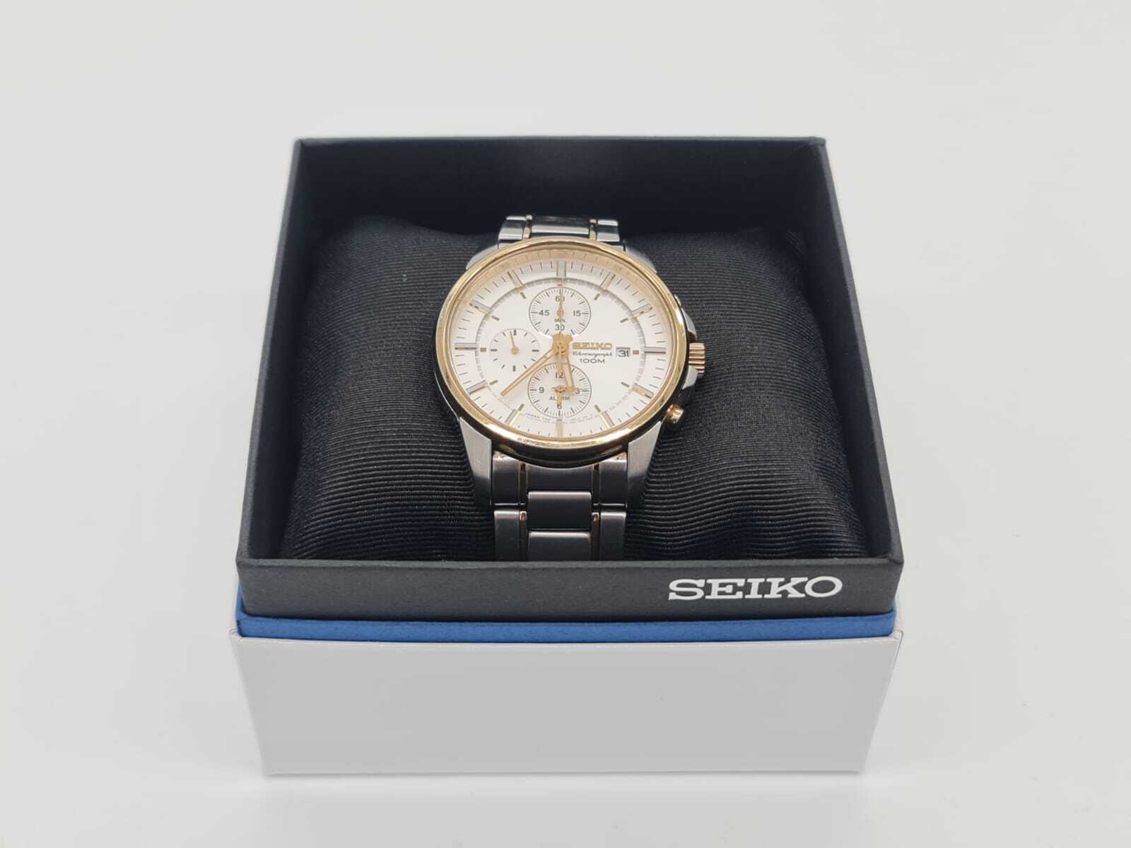Seiko  Analogue Quartz 1/5 Alarm Chronograph Watch (Pre-Owned)