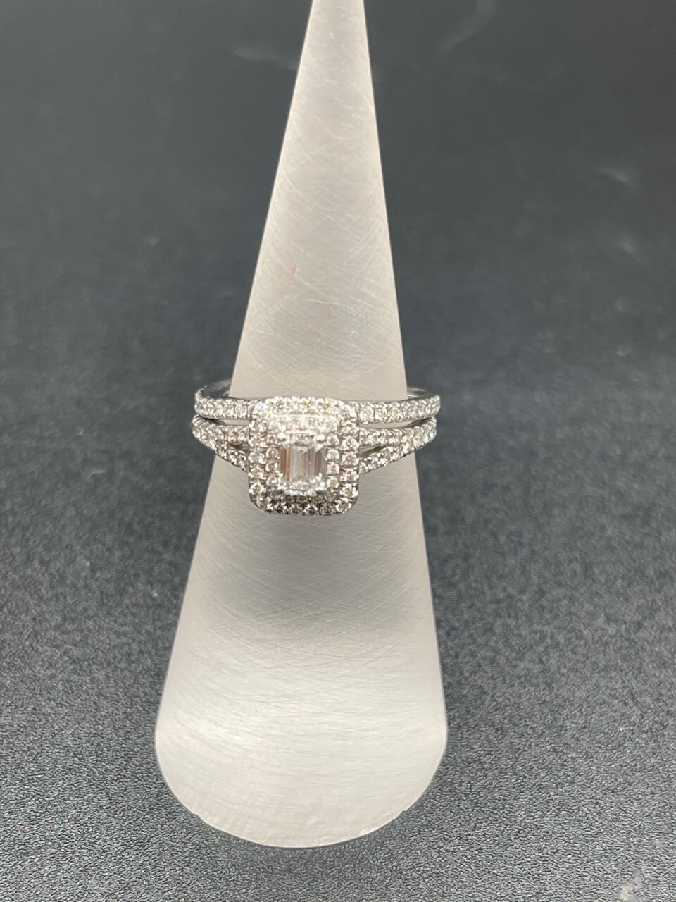 14k gold engagement shop ring set