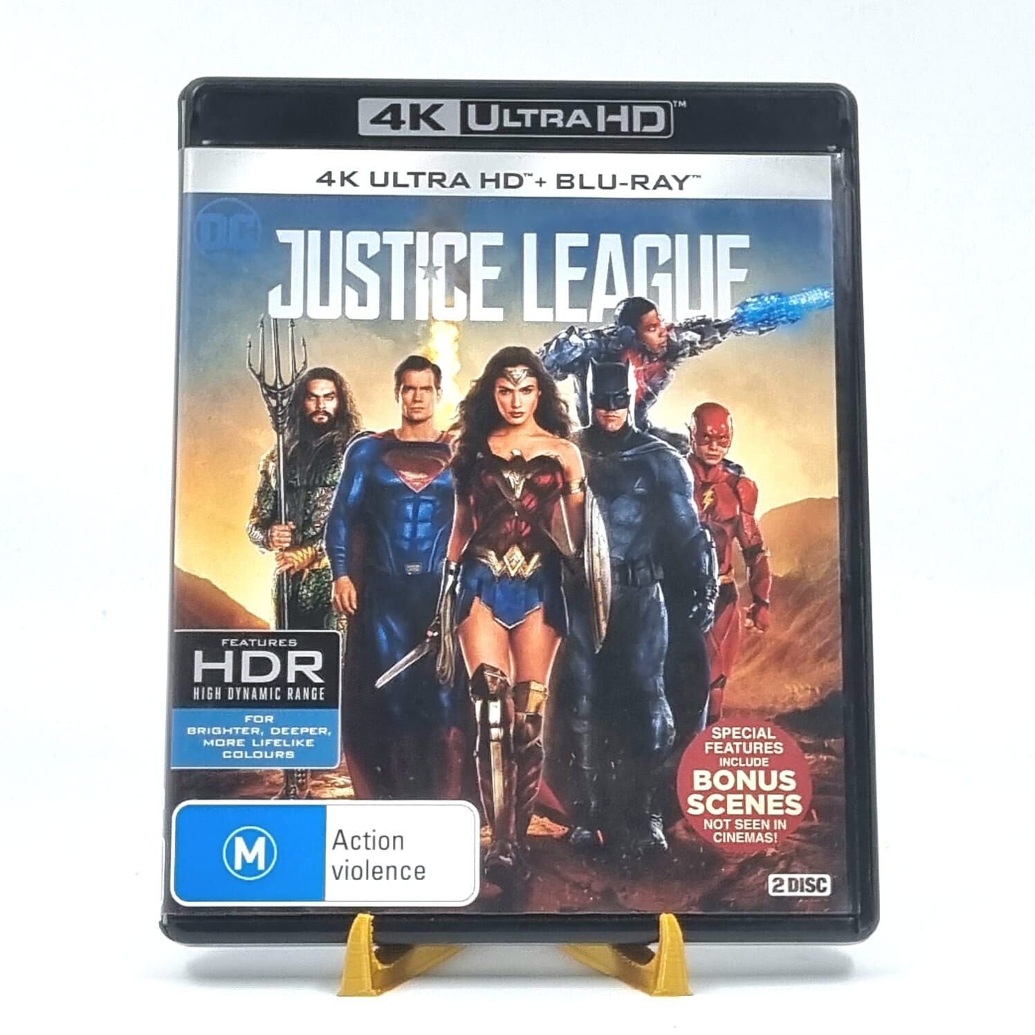 Justice League 4K Ultra HD + Blu-ray DC Superhero Action Movie
