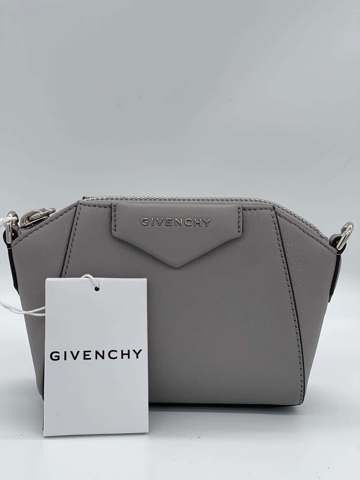 Givenchy - Antigona Small Grained Leather Bag Baby Blue