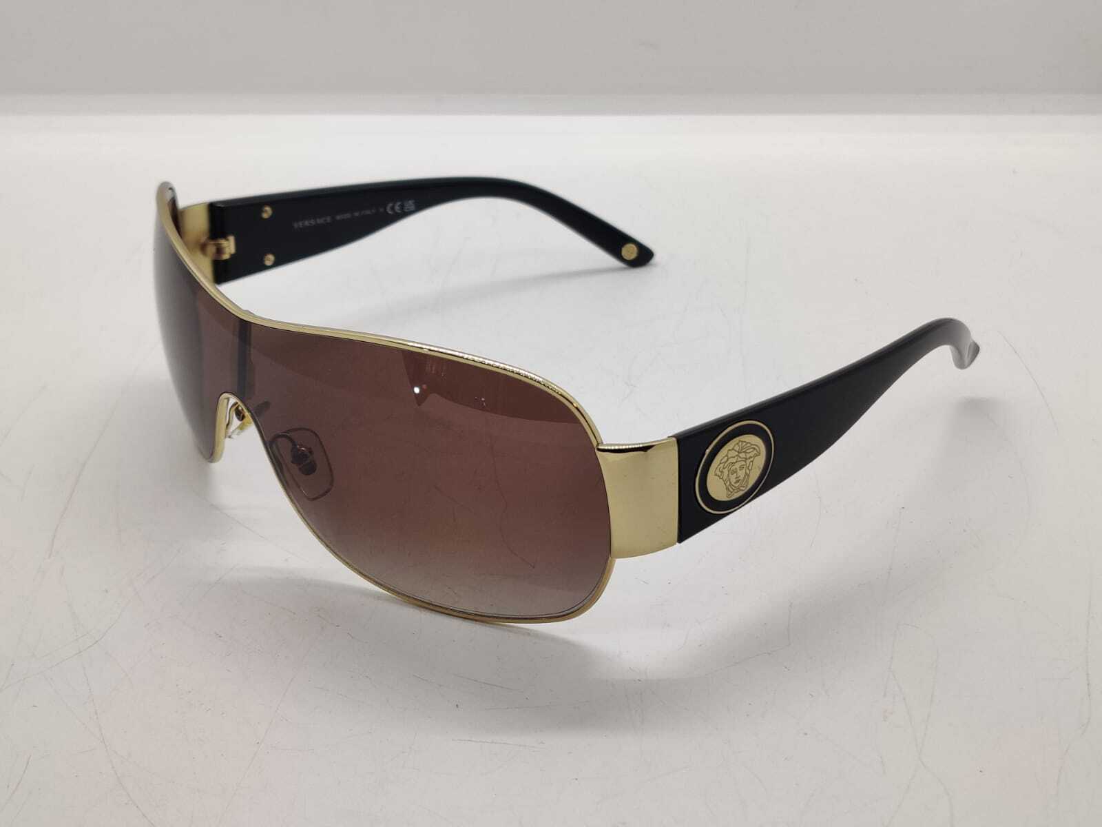 Versace Sunglasses VE2101 100213 Gold/Brown Gradient (Preowned)