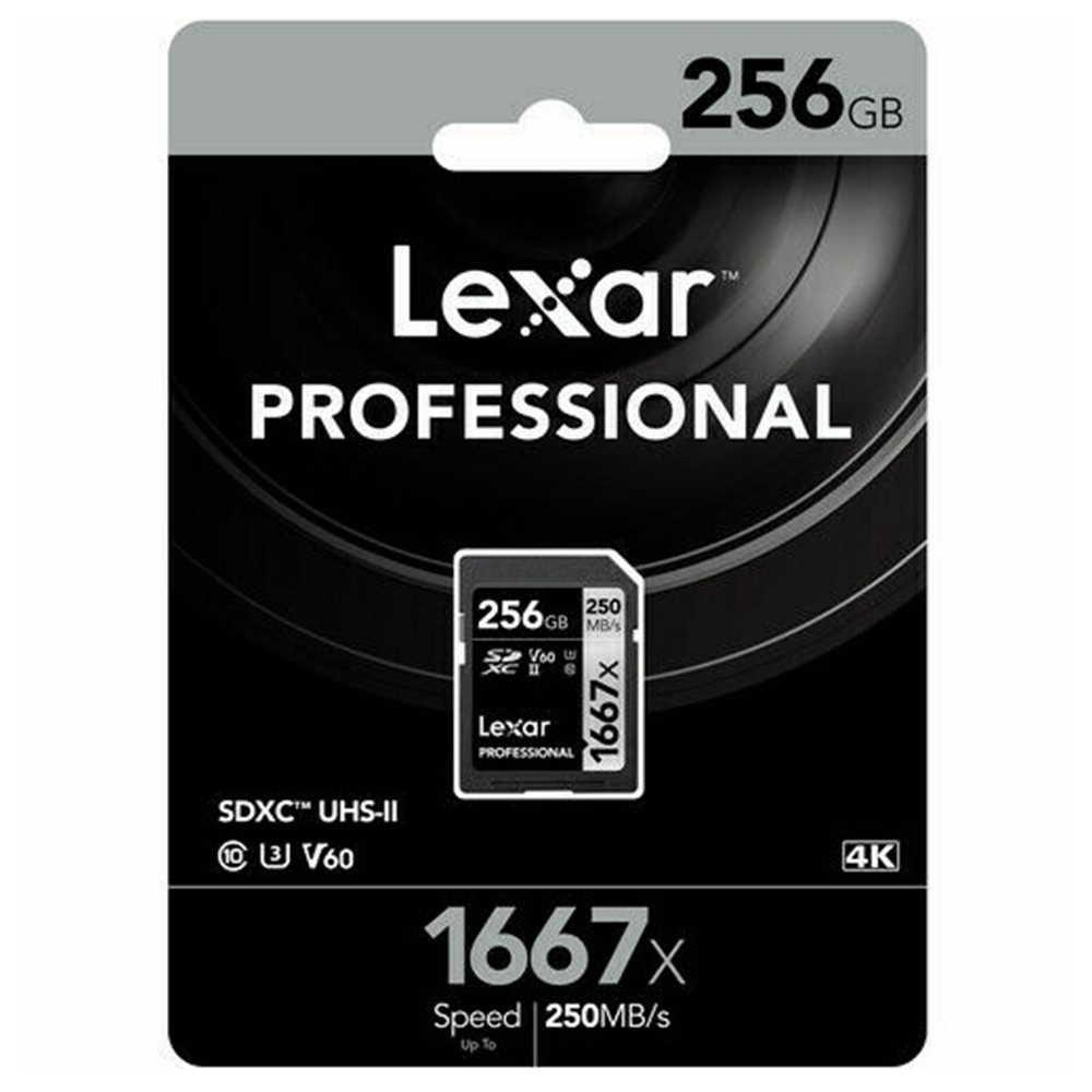 Lexar 256GB Professional 1667x UHSII SDXC Memory Card