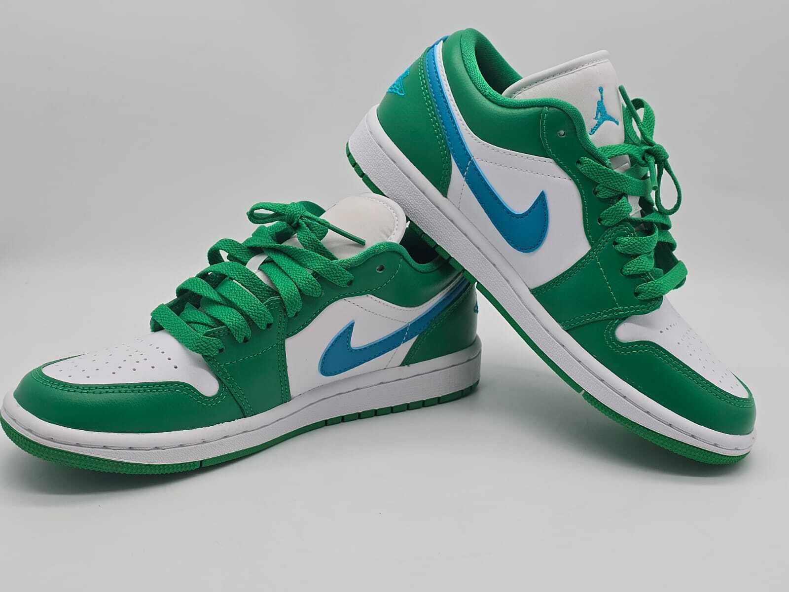 Nike Jordan 1 Low Lucky Green Aquatone Womens Size 7 US 4.5 UK DC0774 304