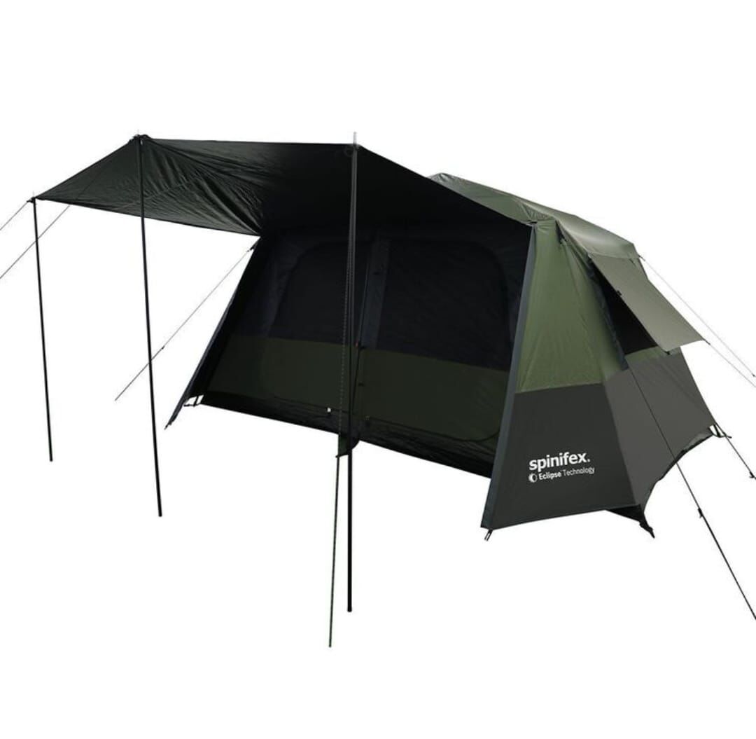 Spinifex Mawson Eclipse Technology Instant 8 Person Tent Dark Green and Black