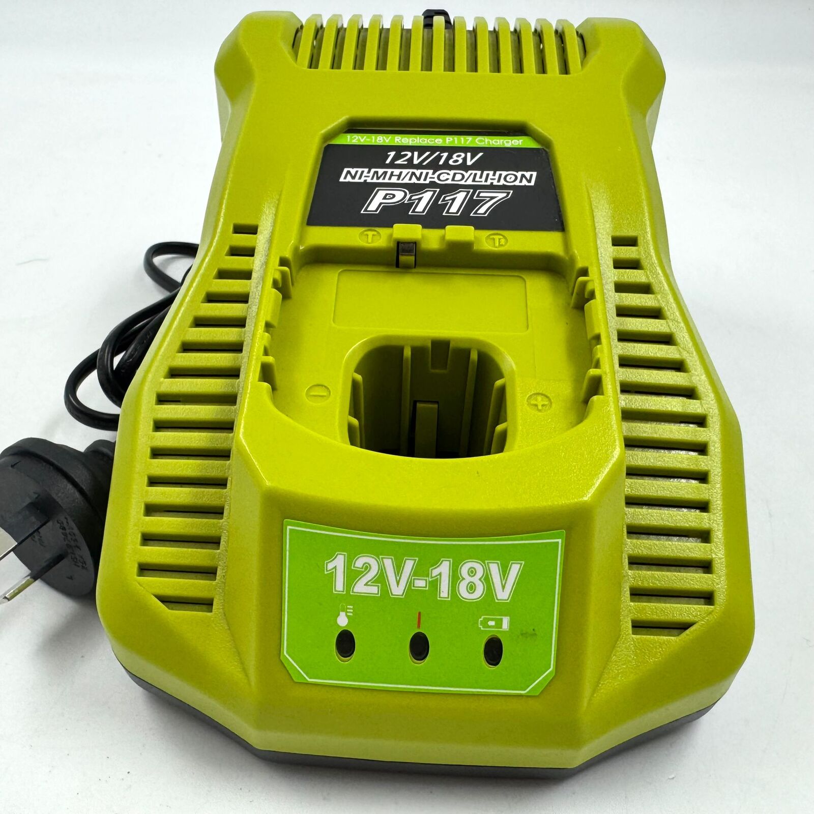 12V-18V Replace Lithium Battery Charger P117 NiMH NiCd Li-ion Compatible