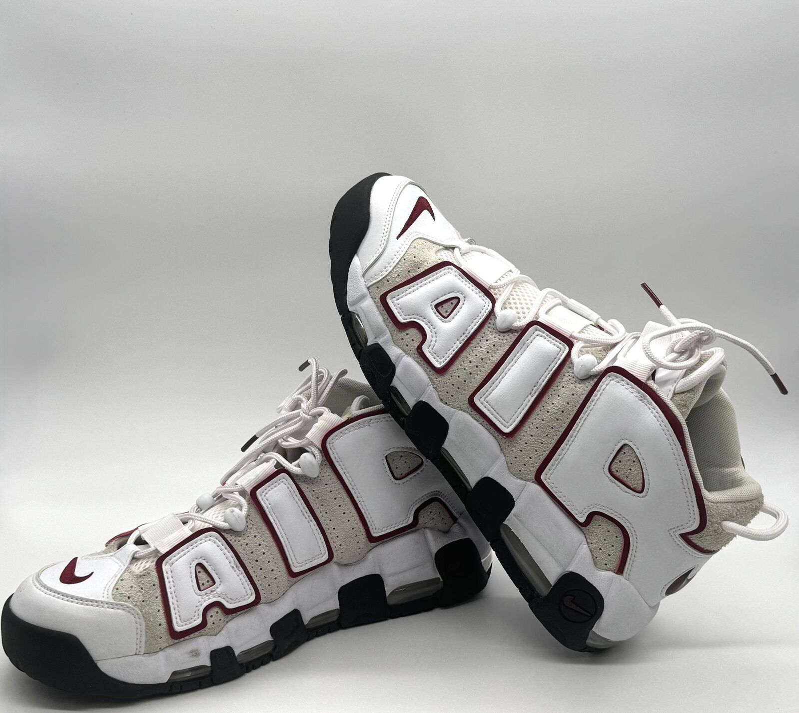 Nike Air More Uptempo 96 Bulls White Red Mens Shoes FB1380-100 US 11