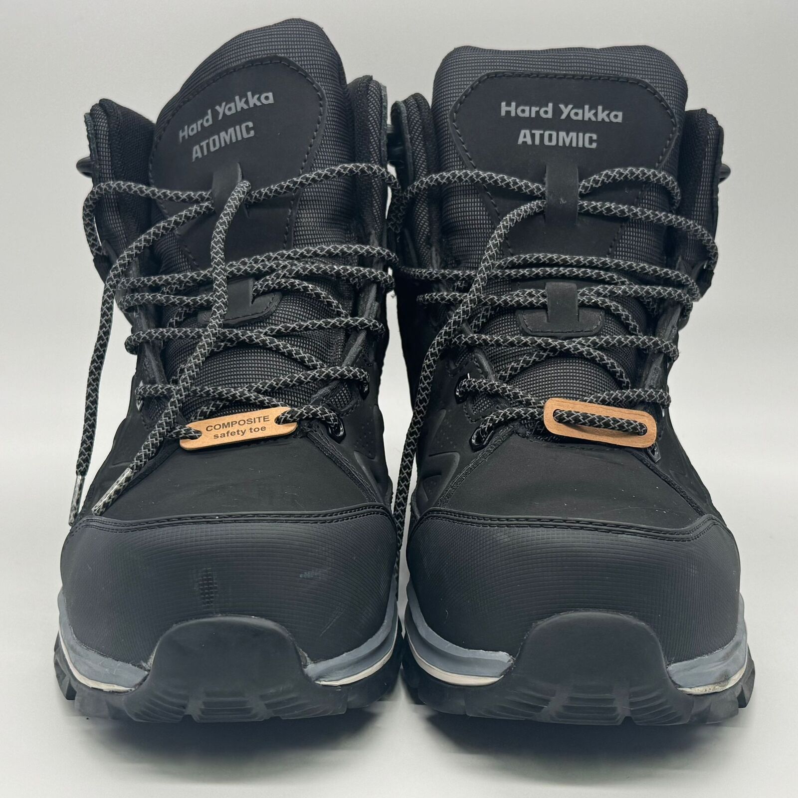 Hard Yakka Atomic Y60285 Black Safety Boots Mens 11 Composite Toe
